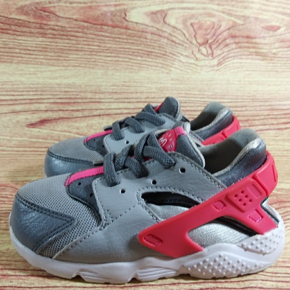 Sold SOLD Nike Huarache Pink Gray Toddler Sn - Picture 4 of 8